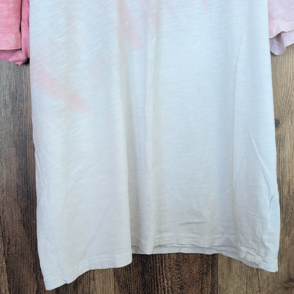 American Eagle Pink Tie-Dye Ombre Tee Men's Tshirt - Picture 3 of 6